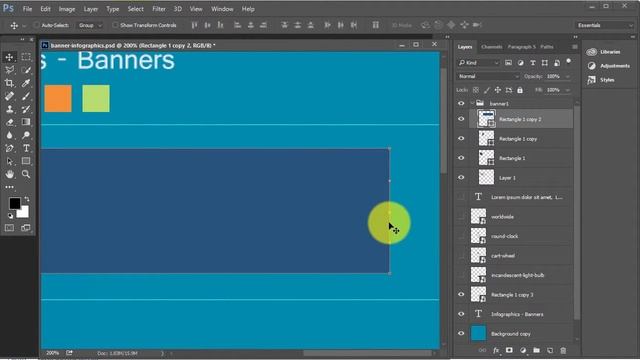 Infographic Tutorial in Photoshop #03 - Banner style Infographic смотреть онлайн