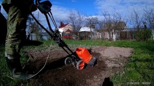 Культиватор Daewoo DAT 1800 E культивирование  после зимы