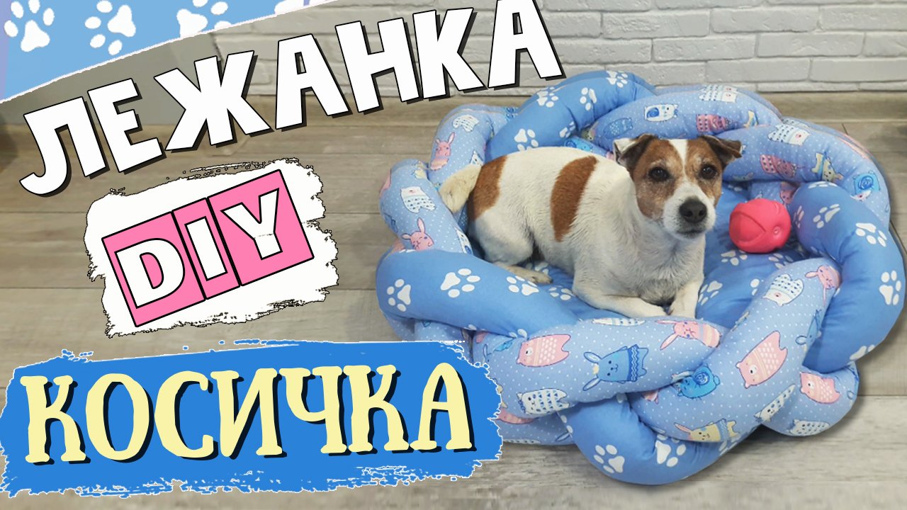 Лежанка для собаки своими руками. Оригинальная ЛЕЖАНКА-КОСИЧКА для вашего питомца смотреть онлайн