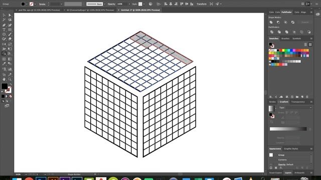 Poly Cubic logo design in Adobe illustrator cc from start to finish [Cubic logo] смотреть онлайн