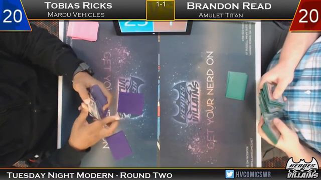 Modern 6/6 - Mardu Vehicles vs Amulet Titan смотреть онлайн