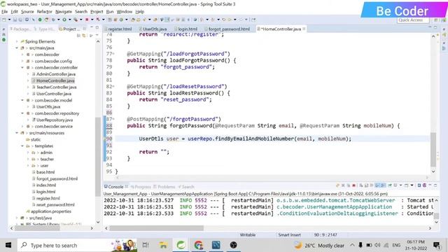 Password Reset , Forgot Using Spring Security | User Management System Spring boot Project смотреть онлайн