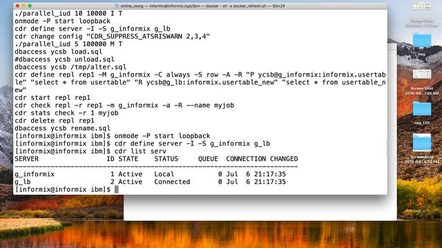 Informix loopback replication demo смотреть онлайн