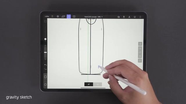Sketching a hand drill on Gravity Sketch iPad - Live Sketch смотреть онлайн