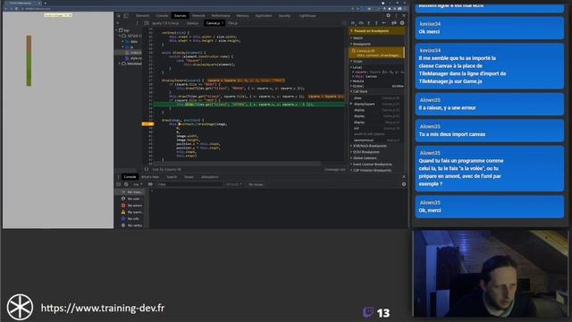 Créer la base d'un MMORPG en javascript avec canvas J2: Les cases смотреть онлайн