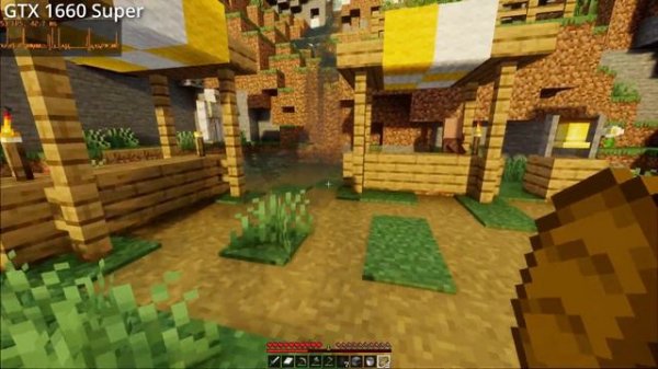 Distant Horizons with Iris Shaders, gameplay test