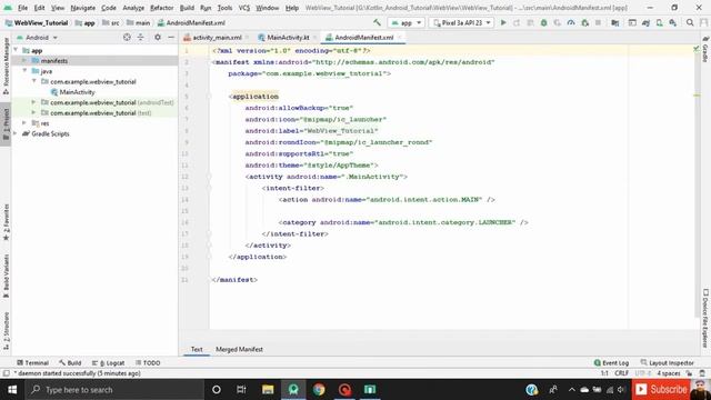 WebView in kotlin in android studio tutorial смотреть онлайн