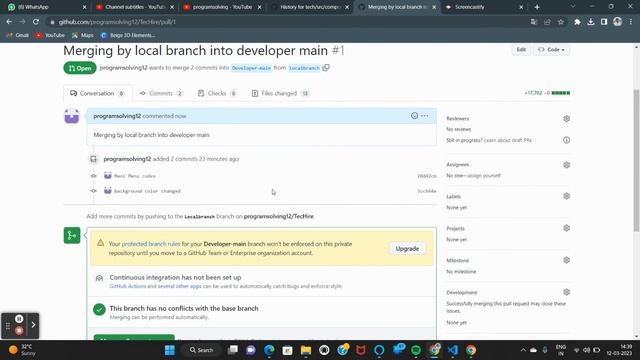 How to create Pull Request(PR) in Git (In Tamil) смотреть онлайн