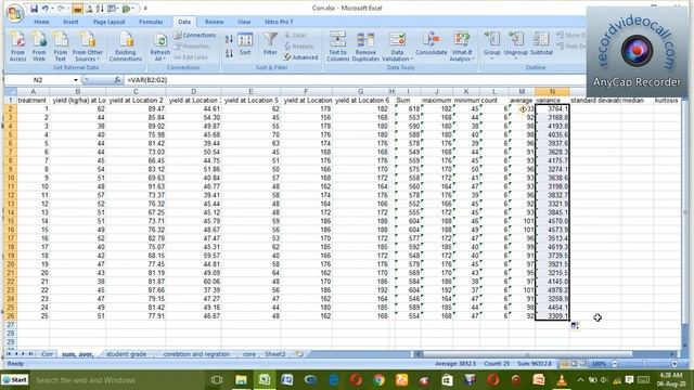 Calculating variance, standard deviation, skewness, in EXCEL Amharic смотреть онлайн