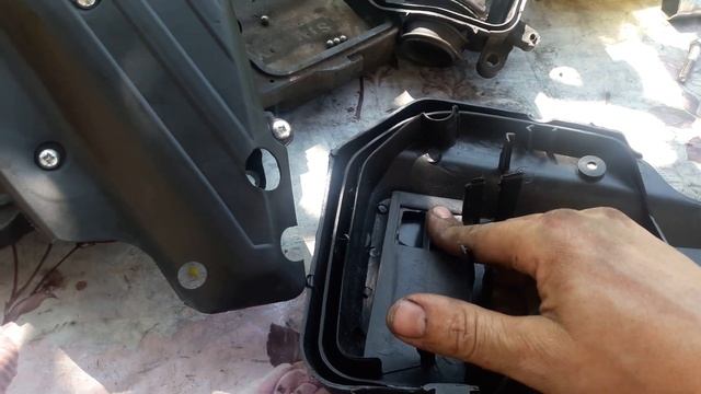 Провал не набирает обороты хонда дио. Причина в корпусе фильтра.