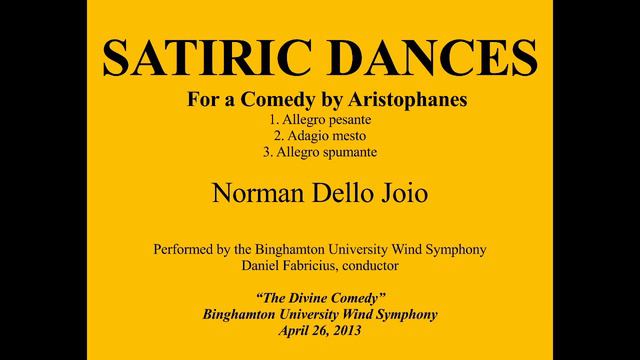 Satiric Dances - Norman Dello Joio смотреть онлайн