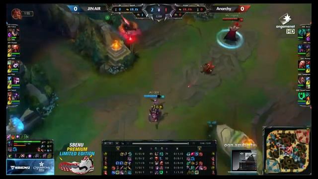 Jin Air Green Wings vs Anarchy - League Of Legends LCK Summer 2015 Game 1 смотреть онлайн