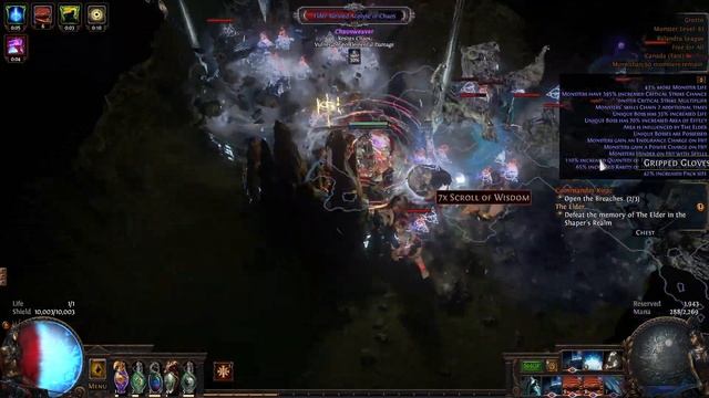 Path of exile 3.19 The unkillable Trickster Whispering ice int stacker chill map showcase ! смотреть онлайн