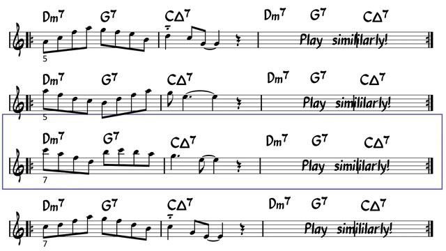 [ Dm7 - G7 - CMaj7 ] 2 Bars Ii - V - I Exercises For Tenor Sax In Bb