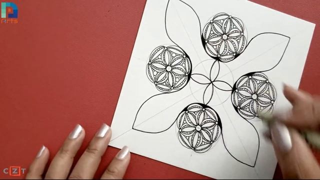 MANDALA / ZENDALA Art - Live - Draw with Me - MandalaNPA 031 смотреть онлайн
