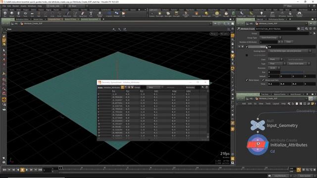 Houdini: Нода Attribute Create / Примеры использования смотреть онлайн