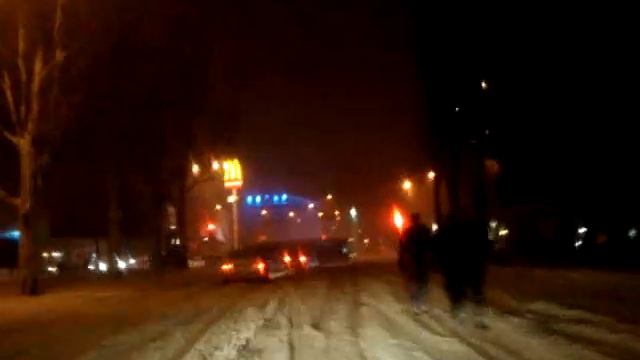 Снегопад в Одессе 16 декабря 2009 года.