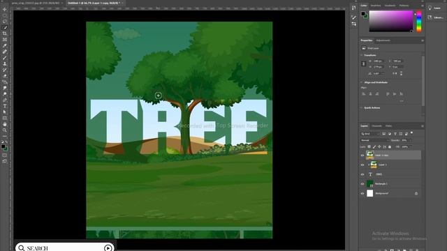 How To Put an Image Inside of Text in Photoshop/ HLGRAPHICS смотреть онлайн
