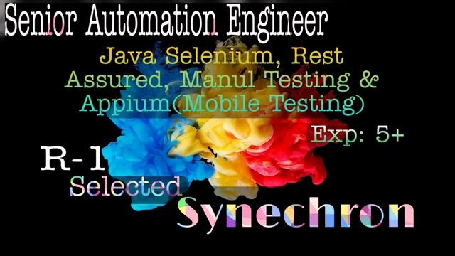 SYNECHRON,Java Automation Real Time Interview| 5+ yrs exp| Selenium, Rest Assured, Appium | Selecte смотреть онлайн
