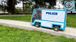 Дети и Машина. Диана, Даня и Милан играют в полицию. Манкиту