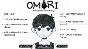 OMORI OST Best Sad/Emotional Songs