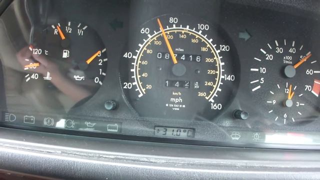 1993 Mercedes E280 W124 Acceration 0-130 смотреть онлайн
