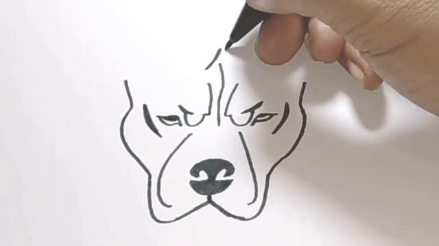 Very Easy ! How to draw cartoon American Pitbull step by step смотреть онлайн
