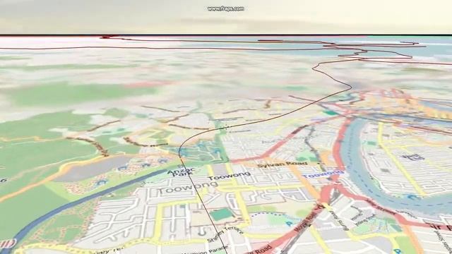 HD OpenGL Brisbane Open Street Map - CityTrain Network смотреть онлайн