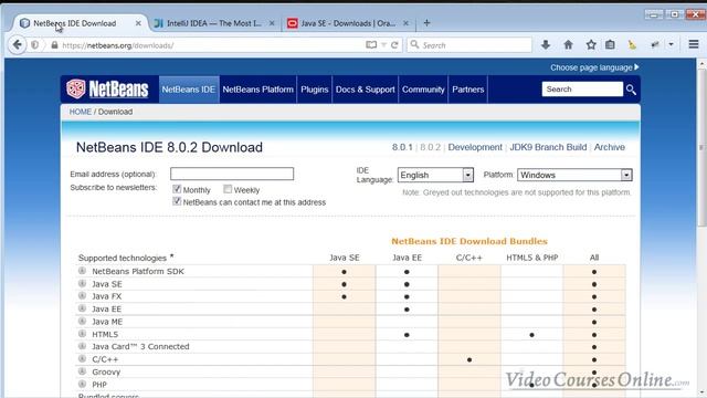 Downloading and installing Netbeans for Java смотреть онлайн