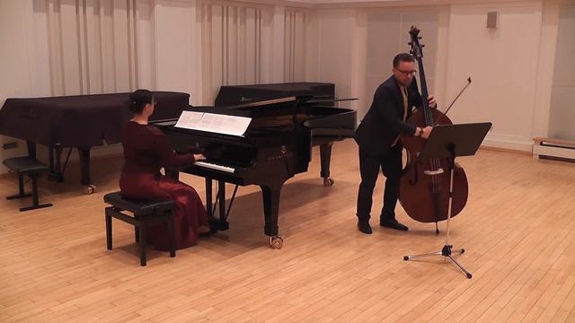 A.Strelnikova - Sonata for Double Bass and Piano, 1st mov. | Jan Krigovsky, Anna Strelnikova смотреть онлайн