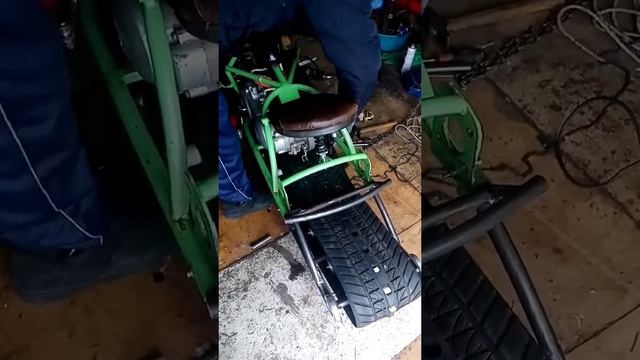 Самодельный снегоход. смотреть онлайн
