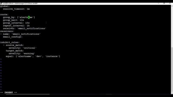 Prometheus email alerting | Prometheus alertmanager email configuration