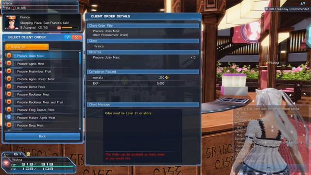 | PSO2 | Franka's Cafe | The How to Guide For Gathering, Cooking and Ring Crafting! | смотреть онлайн