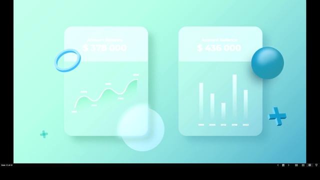 Glassmorphism (Bright Blue) - Animated PowerPoint Presentation Template | FREE .pptx File смотреть онлайн