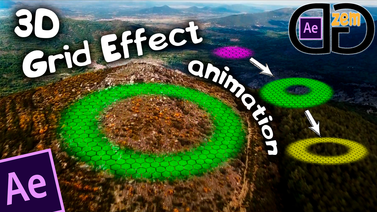 Анимация 3D сетки в After Effects смотреть онлайн