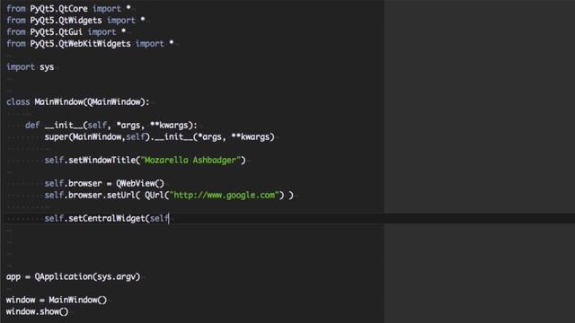 Web Browser — Build Your Own PyQt App — Web Browser "Mozzarella Ashbadger" смотреть онлайн