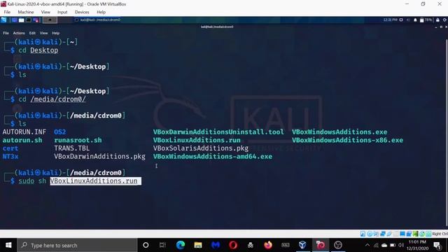 How To Install VirtualBox Guest Additions In Kali Linux 2020.4 смотреть онлайн