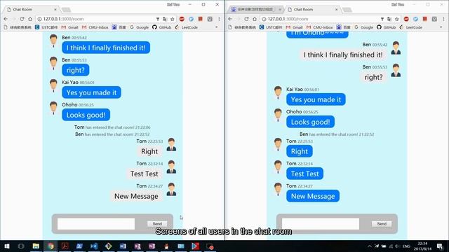 FSE Homework - Use Node.js to build a chat room смотреть онлайн