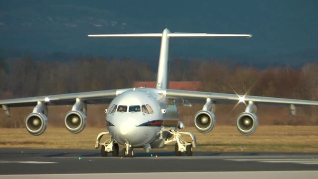 Royal Air Force British Aerospace 146 Statesman Takeoff @ Brnik Airport ( LJU/LJLJ ) HD