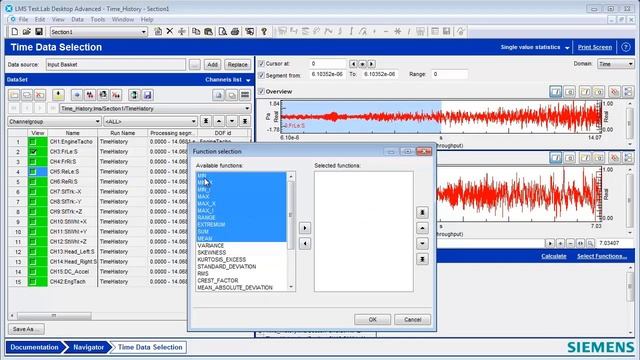 Calculating Statistics from Time Histories: Simcenter Testlab смотреть онлайн