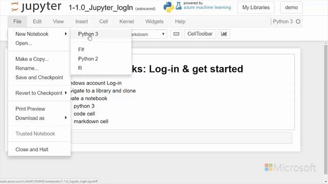 Introduction to Python: Absolute Beginner Module 1 Video 0 Using Jupyter Notebooks смотреть онлайн