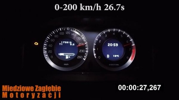 2006 Volvo S80 4.4 v8 315 HP - Acceleration / Przyspieszenie