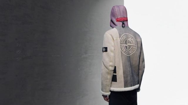 7315 Stone Island AW '020'021 _ Hand Sprayed Over Printed Sheepskin смотреть онлайн