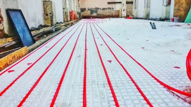 Монтаж 800 кв.м. теплого пола. ВДНХ. смотреть онлайн