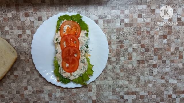 Сендвич с тунцом.#сендвич #sandwich #tuna #тунец