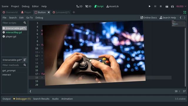 How to Add Interaction in Godot 3 смотреть онлайн