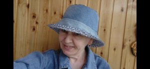 Джинсовая панама своими руками.