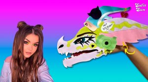 Дракон Елена Райтман из бумаги на руку. DIY Sofit Sun