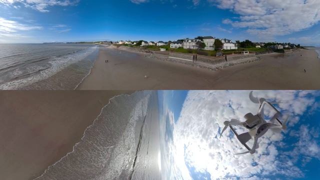 Vue 360° de la plage de Saint-Pair-sur-mer смотреть онлайн
