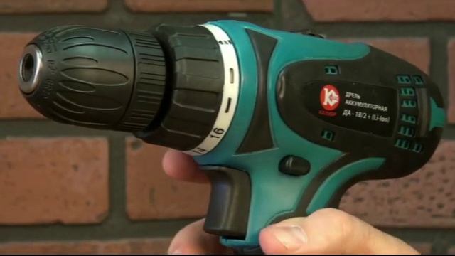 Аккумуляторная дрель шуруповёрт Калибр ДА-18/2+ Li-Ion смотреть онлайн
